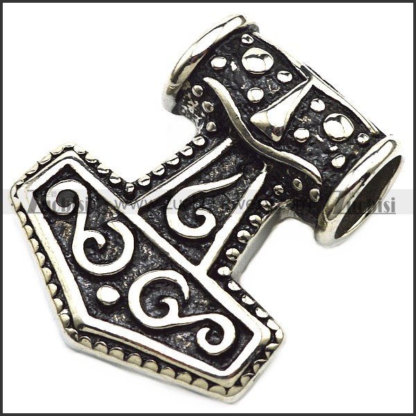 beautiful oxidation-resisting steel Hammer of Thor Big Pendant for Motorcycle Bikers - p000584