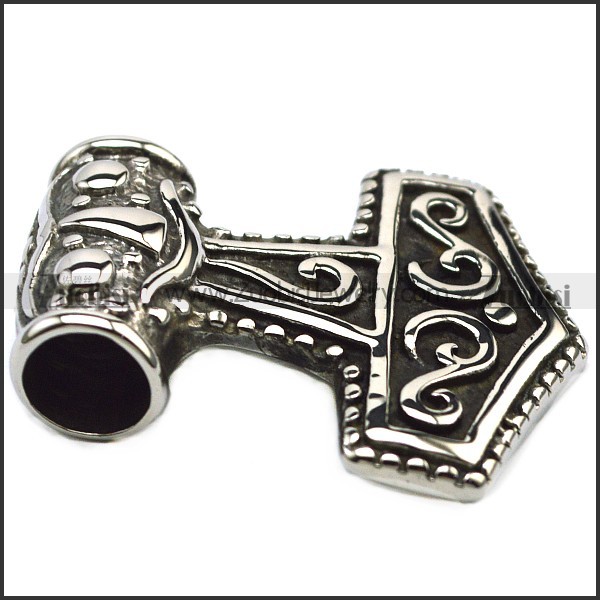 clean-cut little oxidation-resisting steel Hammer of Thor Pendants for men & bikers - p000476