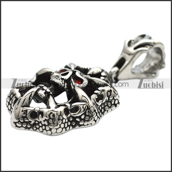 Stainless Steel Skull Pendant -p000753