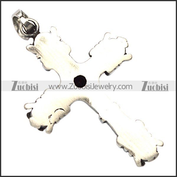 unique casting cross pendant in Stainless Steel -p000960
