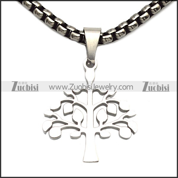 Stainless Steel Tree Pendant -JP140116