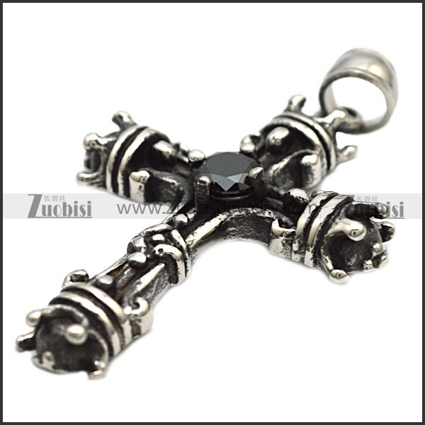 unique casting cross pendant in Stainless Steel -p000960