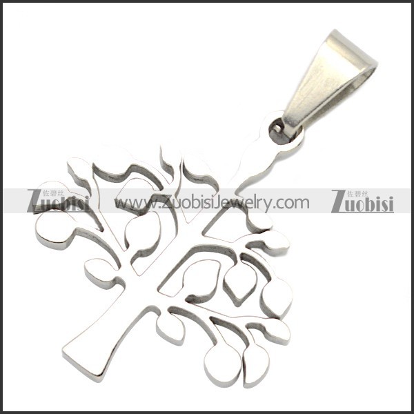 Stainless Steel Tree Pendant -JP140116