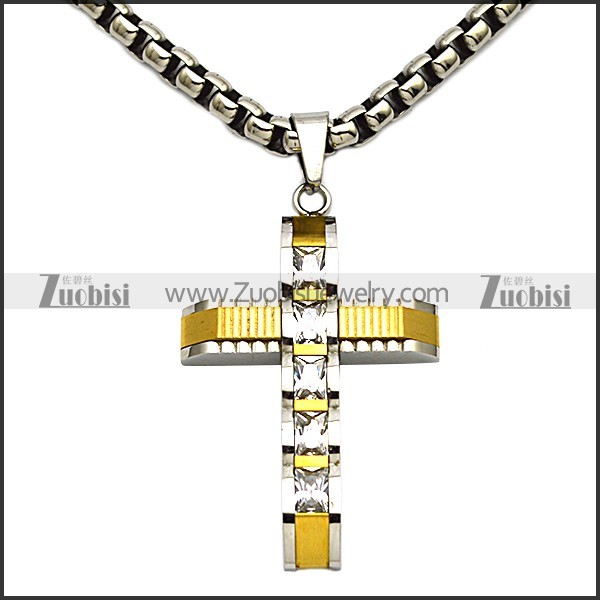 Stainless Steel Cross Pendant -JP140108