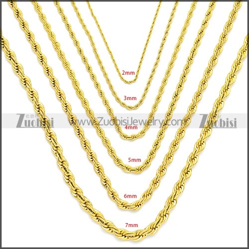 Stainless Steel Chain Neckalce n003086GW7