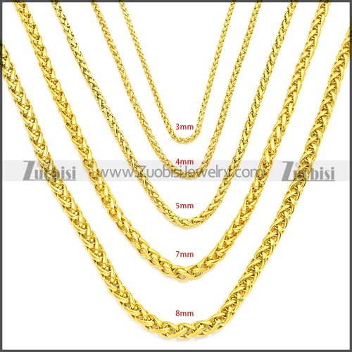 Stainless Steel Chain Neckalce n003084GW8
