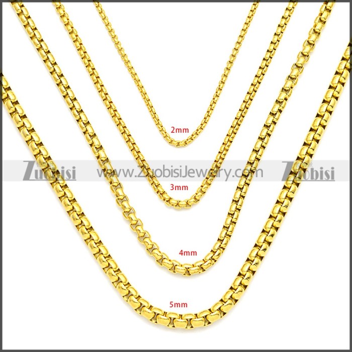 Stainless Steel Chain Neckalce n003083GW2