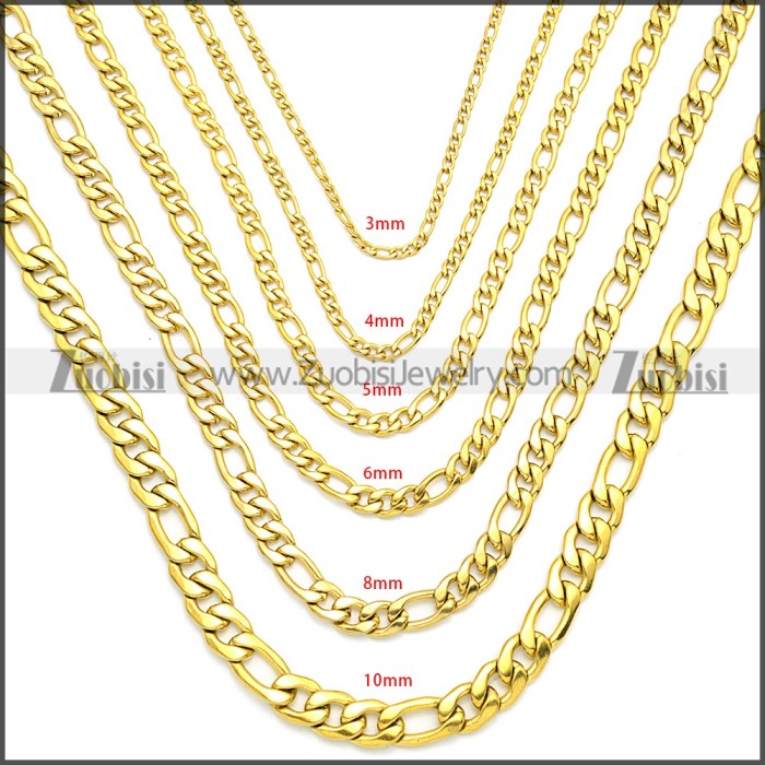 Stainless Steel Chain Neckalce n003087GW6