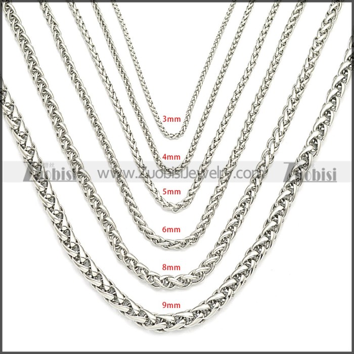 Stainless Steel Chain Neckalce n003084SW4