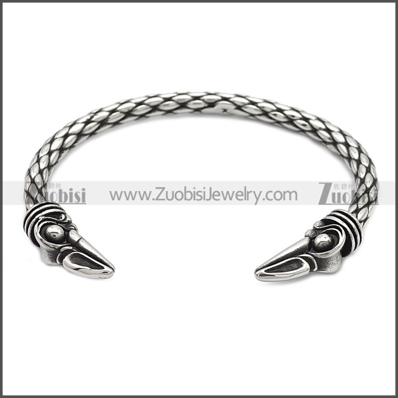 Stainless Steel Raven Bangle for Women b009817
