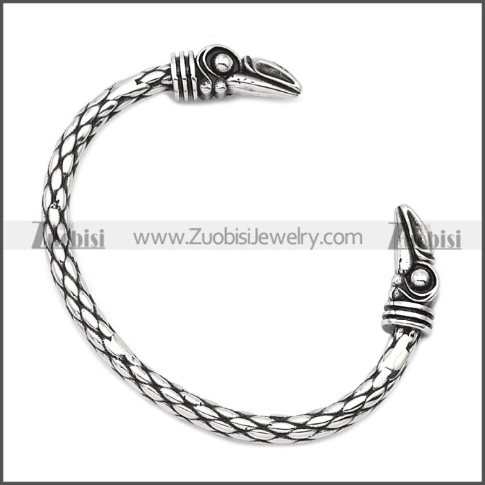 Stainless Steel Raven Bangle for Women b009817