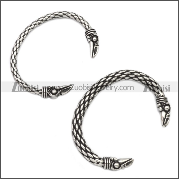 Stainless Steel Raven Bangle for Women b009817