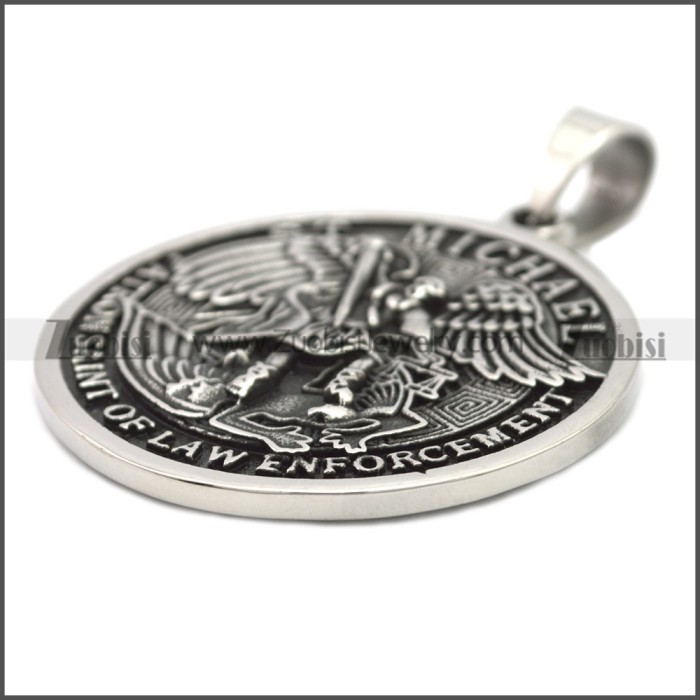 Stainless Steel Saint Michael Pendant p010520SH