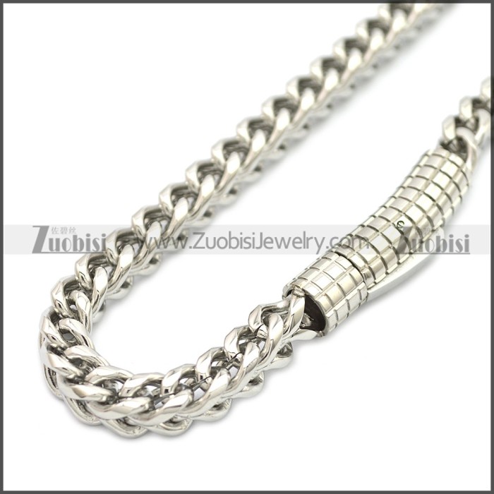 6MM Silver Stainless Steel Franco Chain Necklace n003130S