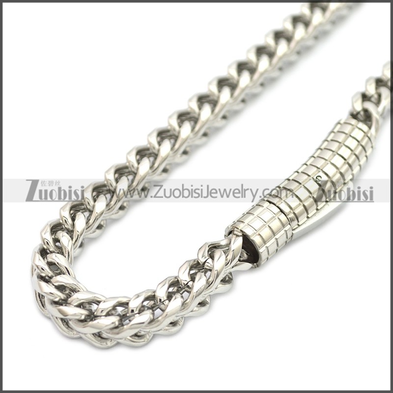 6MM Silver Stainless Steel Franco Chain Necklace n003130S