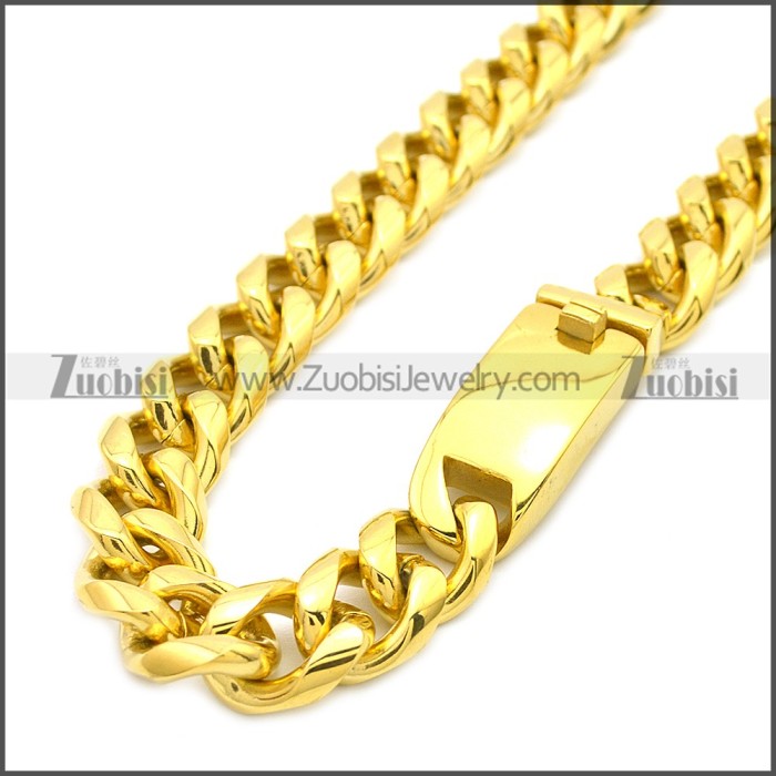 Stainless Steel Chain Neckalce n003123G