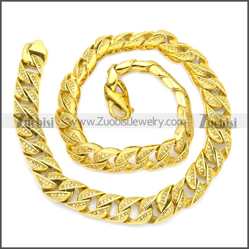 Stainless Steel Chain Neckalce n003126GW15