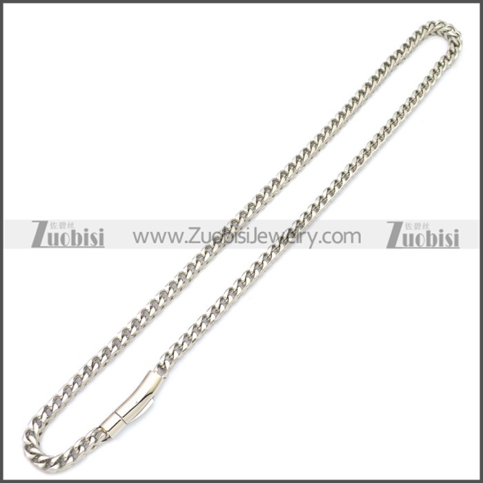 6MM Silver Tone Stainless Steel Franco Chain Necklace n003129SW6