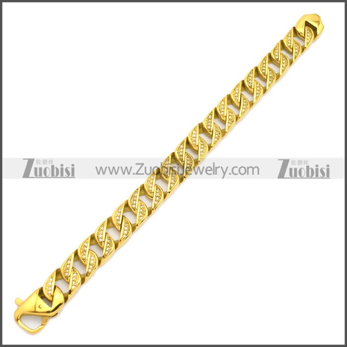 Stainless Steel Bracelet b009828GW15