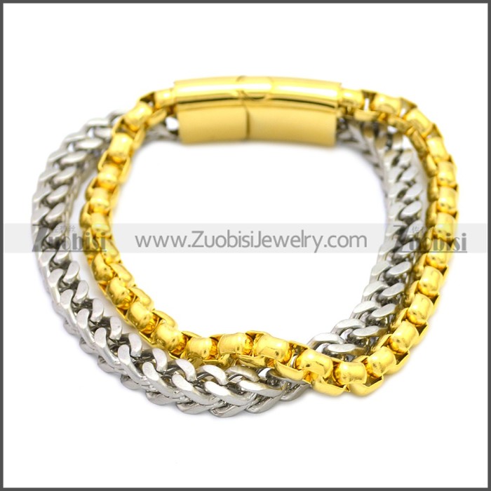 Stainless Steel Bracelet b009823GS