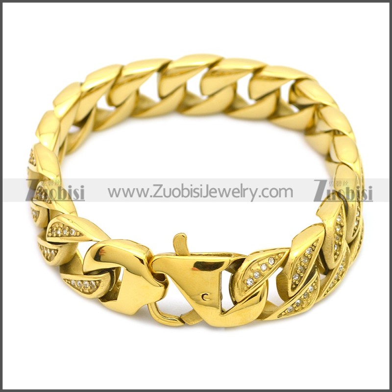 Stainless Steel Bracelet b009828GW15