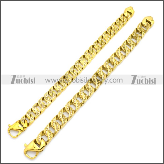 Stainless Steel Bracelet b009828GW15