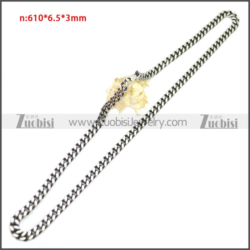 Stainless Steel Chain Neckalce n003144SA4