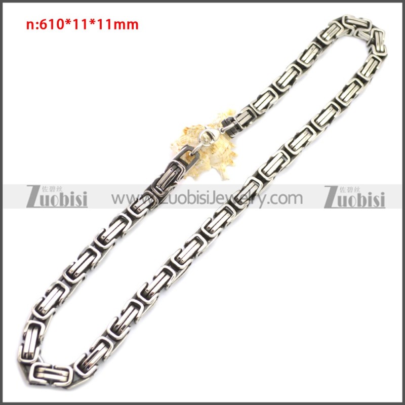 Stainless Steel Chain Neckalce n003147SA1
