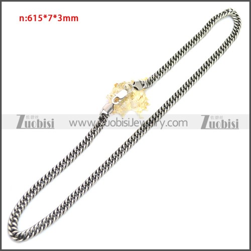 Stainless Steel Chain Neckalce n003149SA2