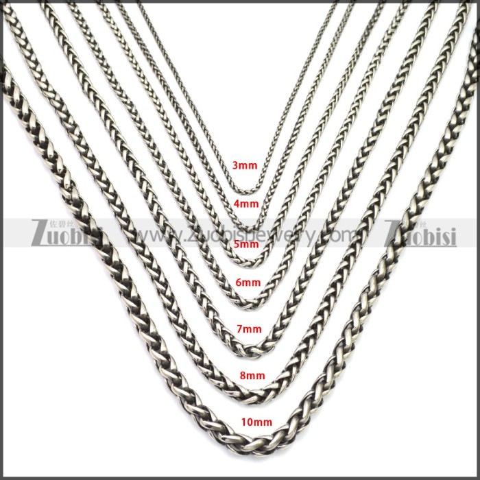 Stainless Steel Chain Neckalce n003143SA5