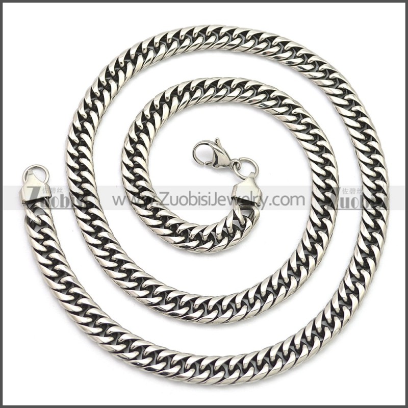 Stainless Steel Chain Neckalce n003149SA5