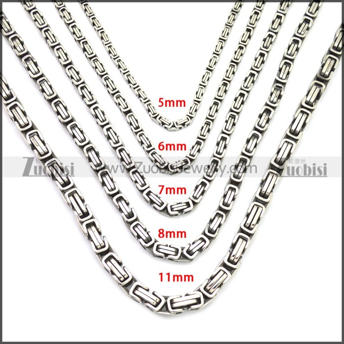 Stainless Steel Chain Neckalce n003147SA4