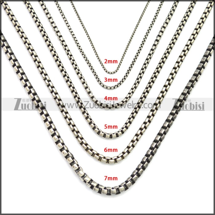 Stainless Steel Chain Neckalce n003151S4