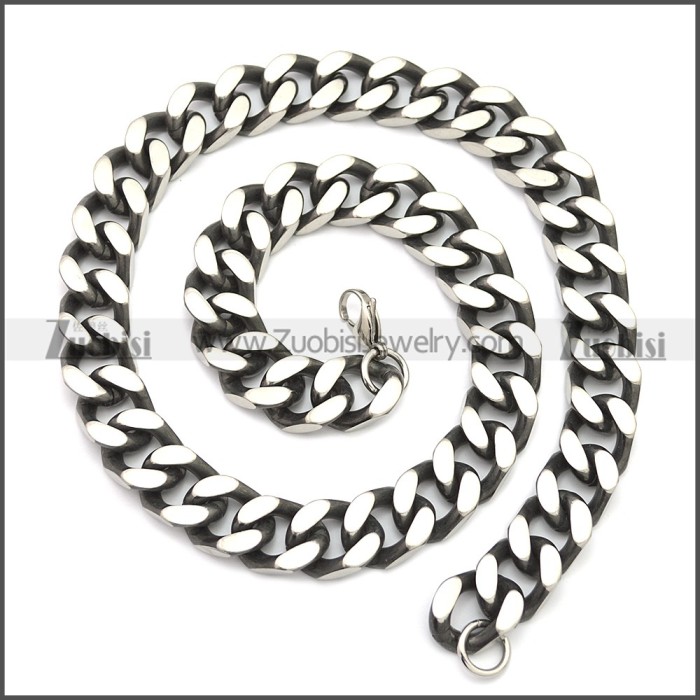 Stainless Steel Chain Neckalce n003148SA4