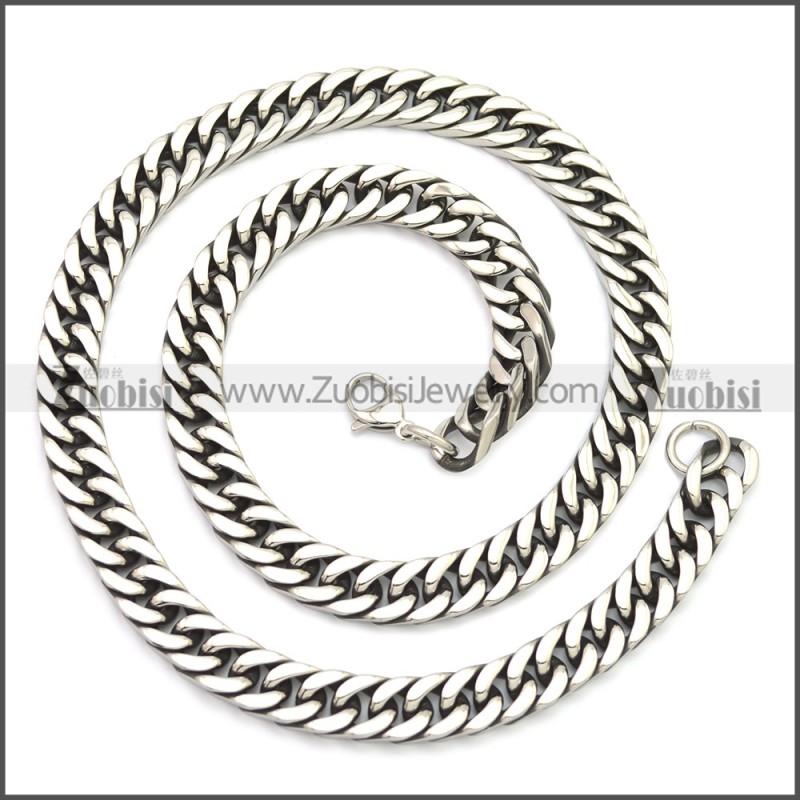 Stainless Steel Chain Neckalce n003142SA3