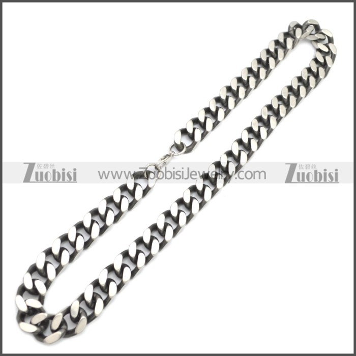 Stainless Steel Chain Neckalce n003148SA4