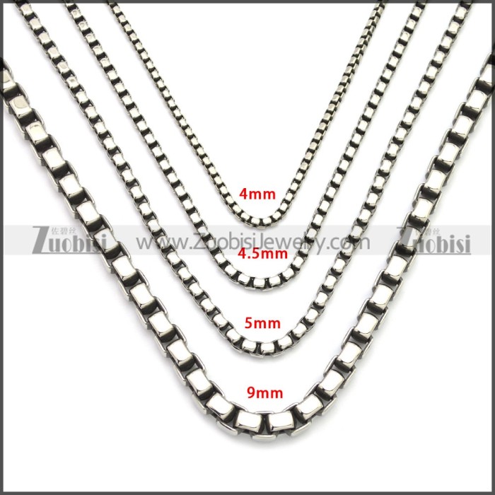 Stainless Steel Chain Neckalce n003150SA4