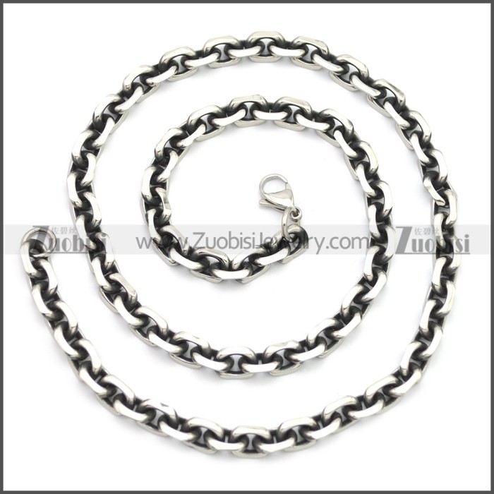 Stainless Steel Chain Neckalce n003146SA2