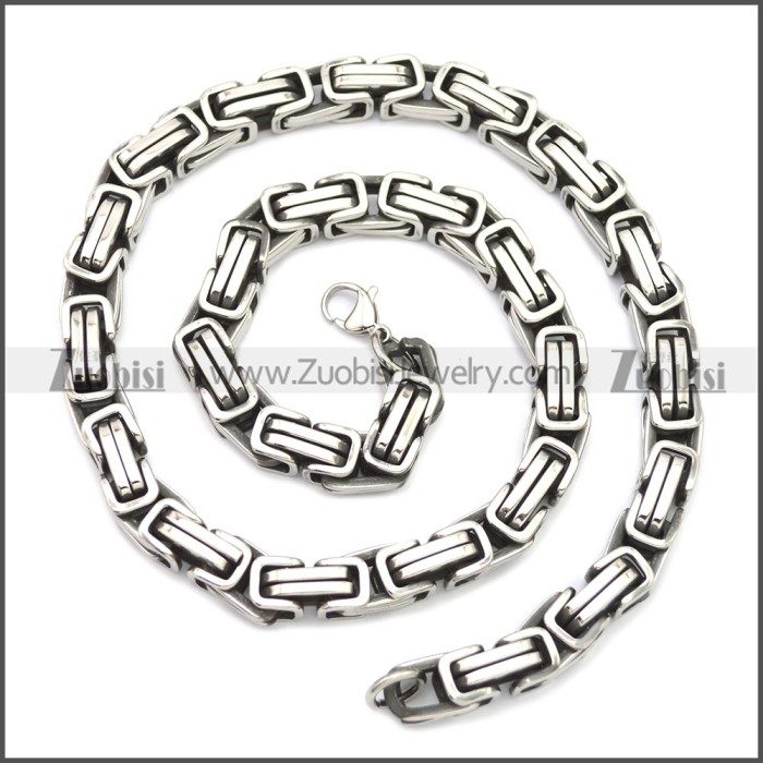 Stainless Steel Chain Neckalce n003147SA4