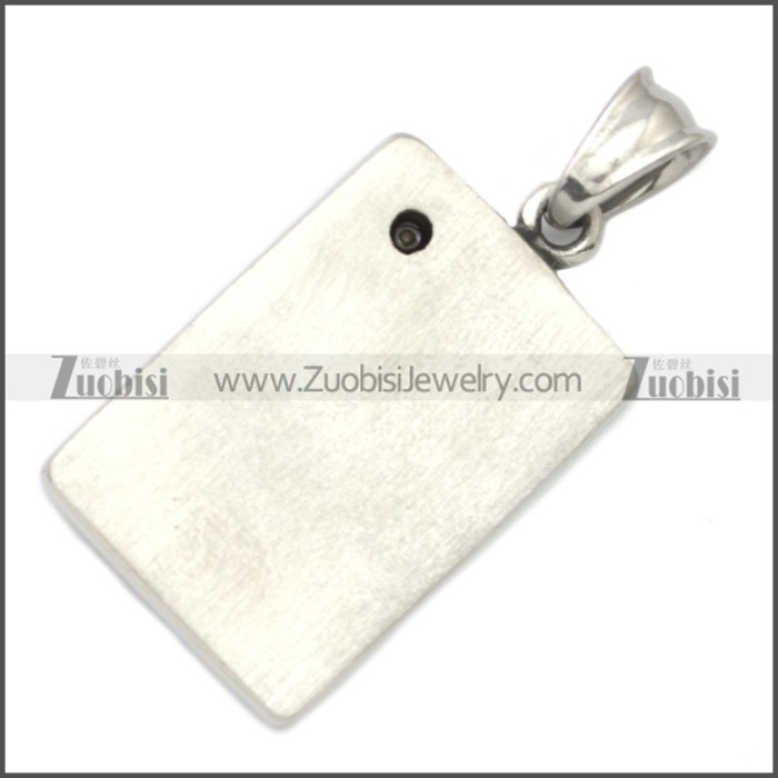 Stainless Steel Poker Cards Pendant p010678SH1
