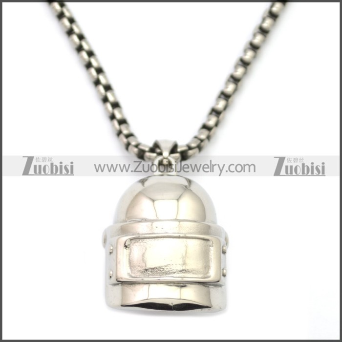 Stainless Steel Welders Helmet Pendant p010706S