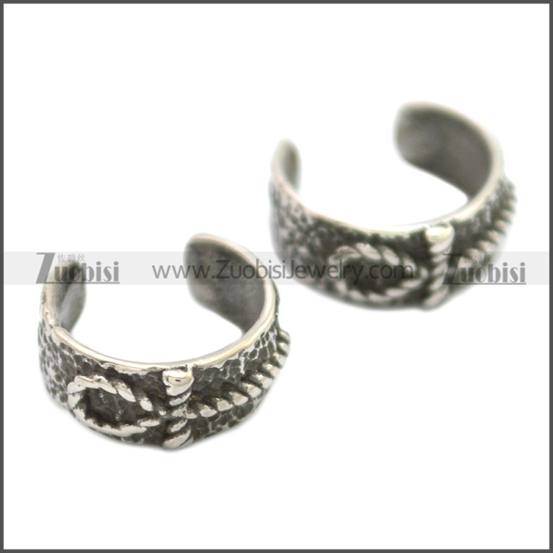 Vintage Stainless Steel Ankh Cross Ear Cuf e002112SA