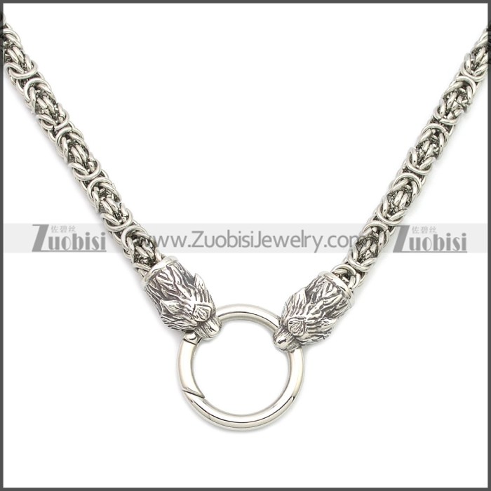 Tiger Viking Chain Necklace n003154S