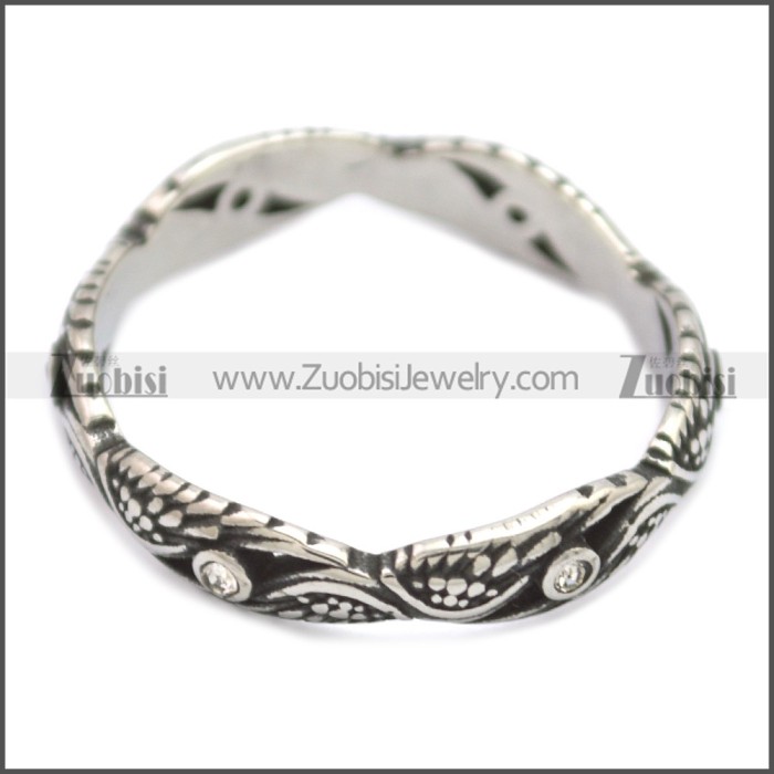 Stainless Steel Ring r008607SH1