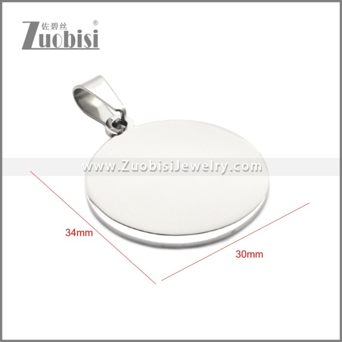 DIY Handicrafts Stamping Blanks Silver Round Metal Charms 30mm Wide p010772S1