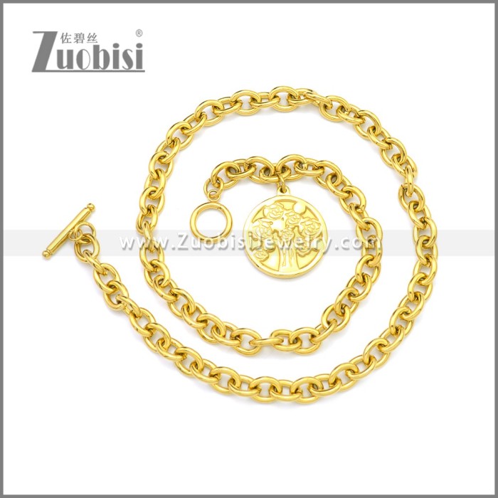 Stainless Steel Neckalce n003163G