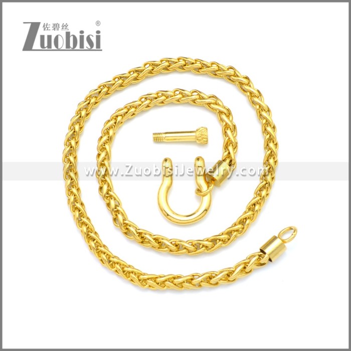 Stainless Steel Neckalce n003165G