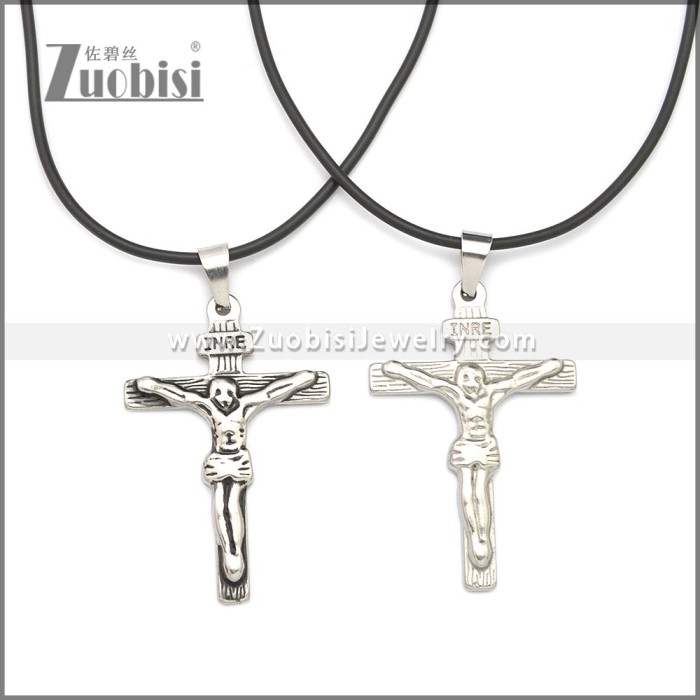 Rubber Necklace W Stainless Steel Clasp n003181HS
