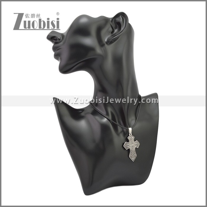Rubber Necklace W Stainless Steel Clasp n003188HS