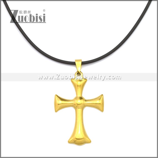 Rubber Necklace W Stainless Steel Clasp n003182HG